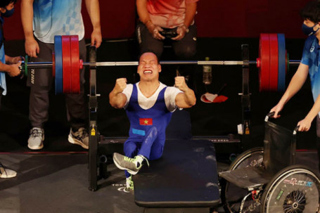Đoàn Việt Nam tranh top 20 thế giới, đứng thứ 2 Đông Nam Á ở BXH huy chương Paralympic