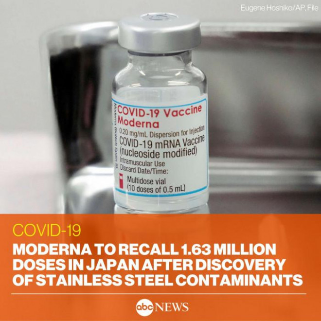 Moderna phải thu hồi 1,63 triệu liều vaccine COVID-19 nhiễm bẩn - 1