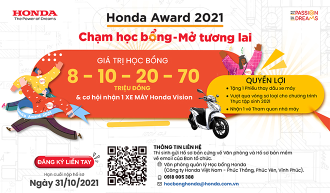 Honda Việt Nam khởi động Học bổng Honda dành cho sinh viên Khối khoa học công nghệ và khối ngành khác - 1