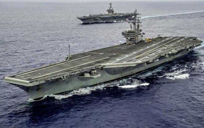 Mỹ điều nhóm tàu sân bay tiến vào Biển Đông - 1