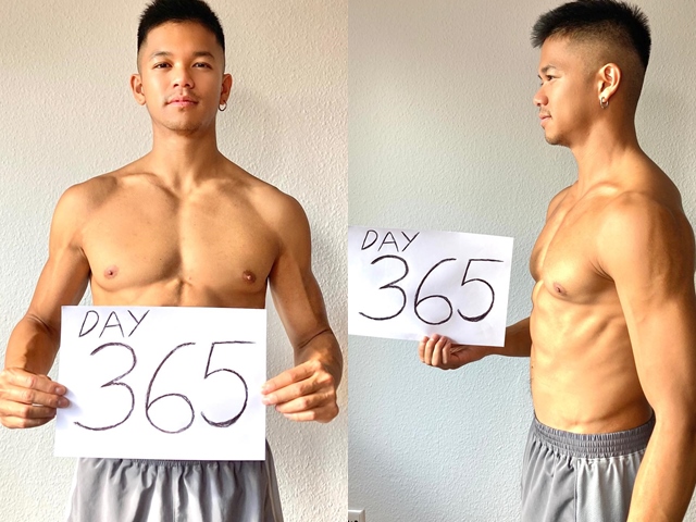 Sao nam khoe body 6 múi sau 1 năm ăn chay trường gây sửng sốt - 1