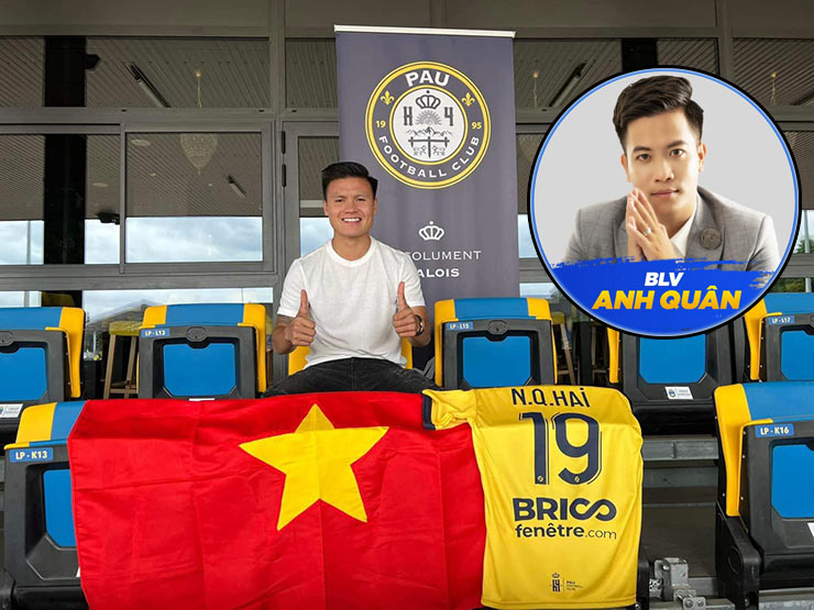 BLV Anh Quân tiết lộ về clip đặc biệt đưa Quang Hải tới Pau FC ở Pháp