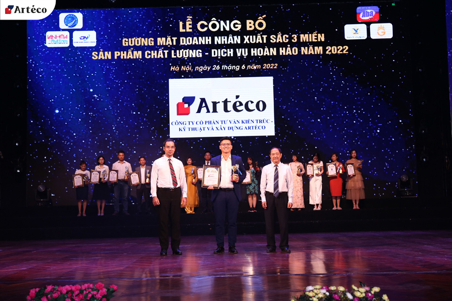 Arteco nhận giải thưởng &#34;Sản phẩm chất lượng, Dịch vụ hoàn hảo 2022&#34; và là một trong những thương hiệu xuất sắc 3 miền - 1