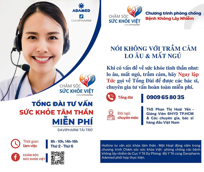 Công bố đường dây nóng Tư vấn sức khỏe Tâm thần miễn phí cho cộng đồng – Chăm sóc sức khỏe Việt - 2