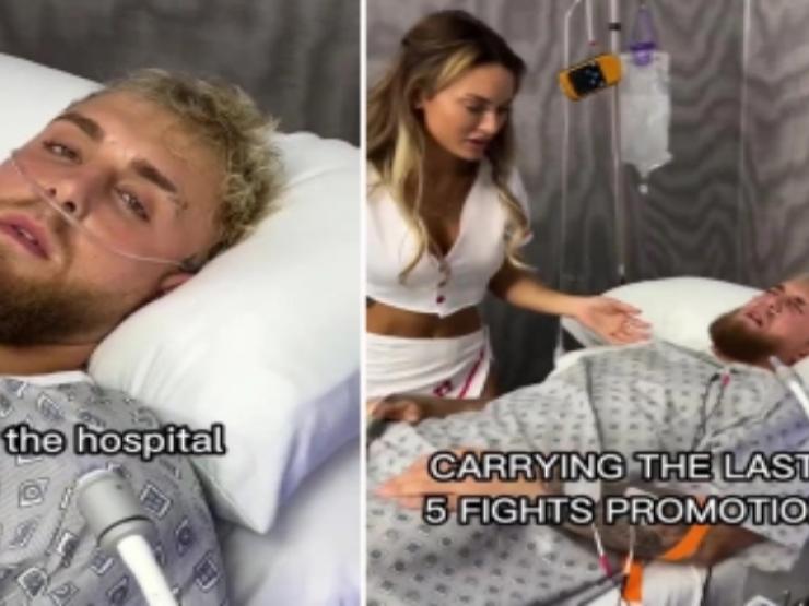Boxer Jake Paul had a hospital accident and was taken care of by a beautiful nurse
