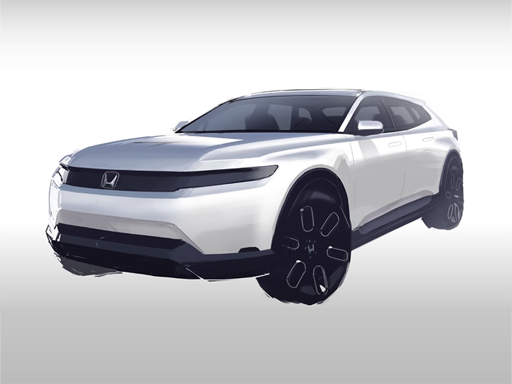 SUV thuần điện cỡ trung của Honda lộ diện thêm hình ảnh thiết kế