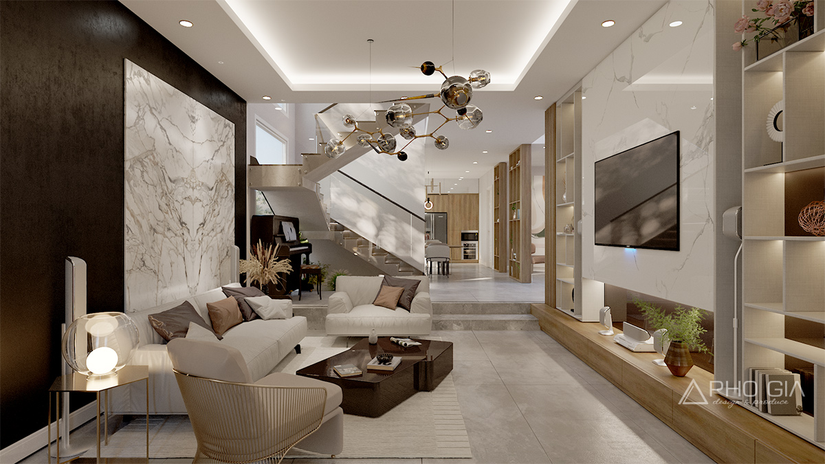 Thiết kế nội thất villa cao cấp Chu Văn An - cho không gian sống đầy cảm xúc - 1