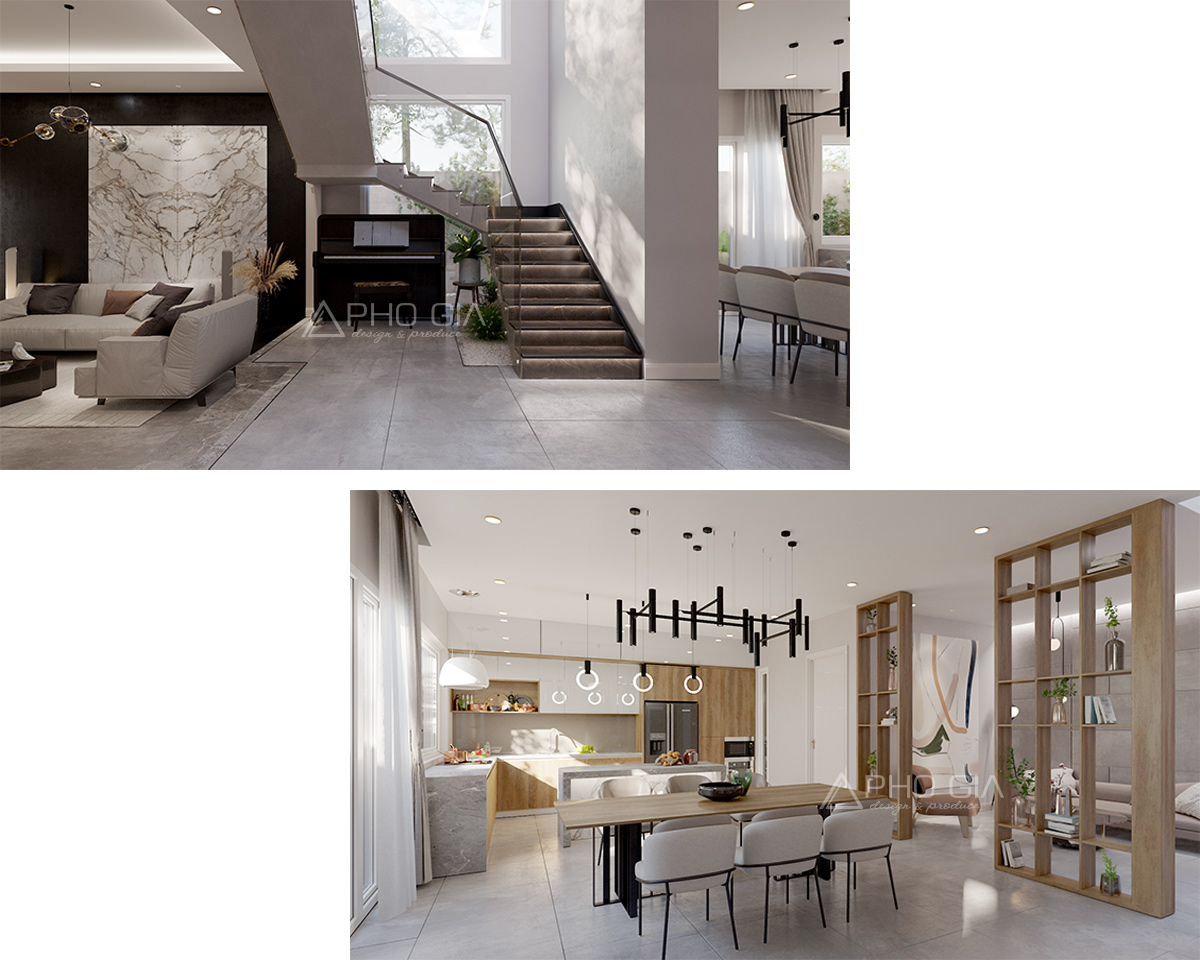 Thiết kế nội thất villa cao cấp Chu Văn An - cho không gian sống đầy cảm xúc - 2