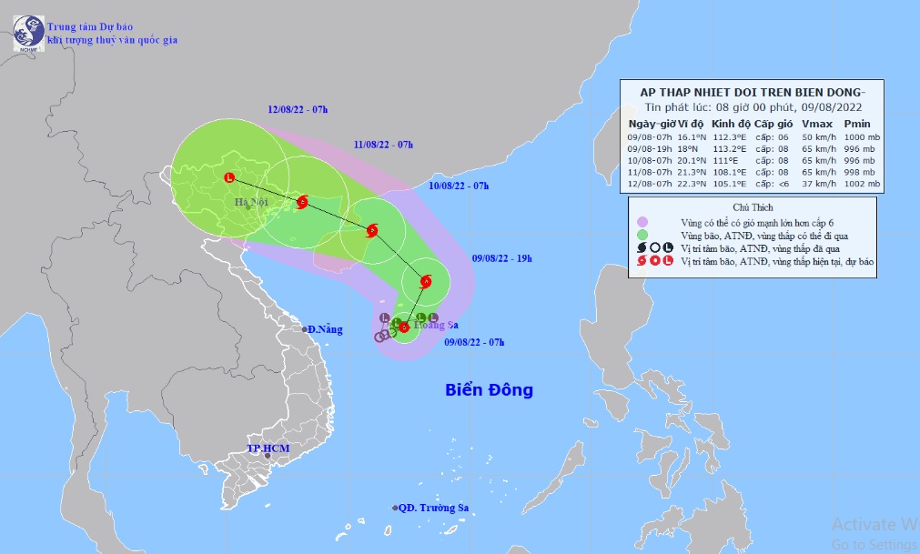 Diễn biến mới của áp thấp nhiệt đới sắp mạnh thành bão trên Biển Đông - 1