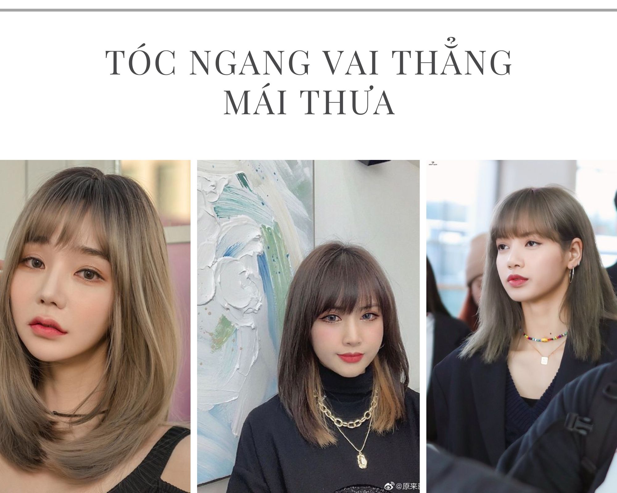 Những kiểu tóc ngang vai thẳng đẹp trẻ trung năng động hot nhất - 3