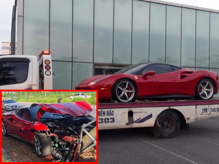 Siêu xe Ferrari bẹp dúm ở Long Biên: Tài xế điều khiển xe gây tai nạn nói gì?