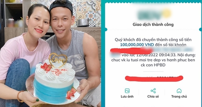 Thủ môn đội tuyển Việt Nam chuyển khoản 100 triệu mừng sinh nhật vợ gây sốt - 1