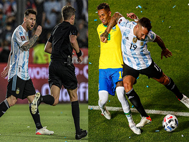 ”Siêu kinh điển” Brazil - Argentina hóa võ đài: 42 lần phạm lỗi, đồng đội Messi  thoát thẻ đỏ