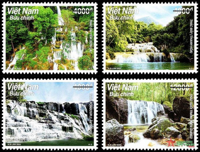 Ngắm thác nước đẹp như tranh vẽ ở xứ Thanh lên tem Việt - 1
