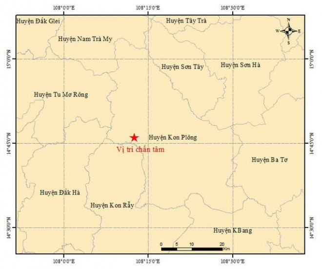 2 trận động đất &#34;rất lớn&#34; ở Kon Tum, Quảng Nam và Đà Nẵng rung lắc, dân bỏ chạy khỏi nhà - 1