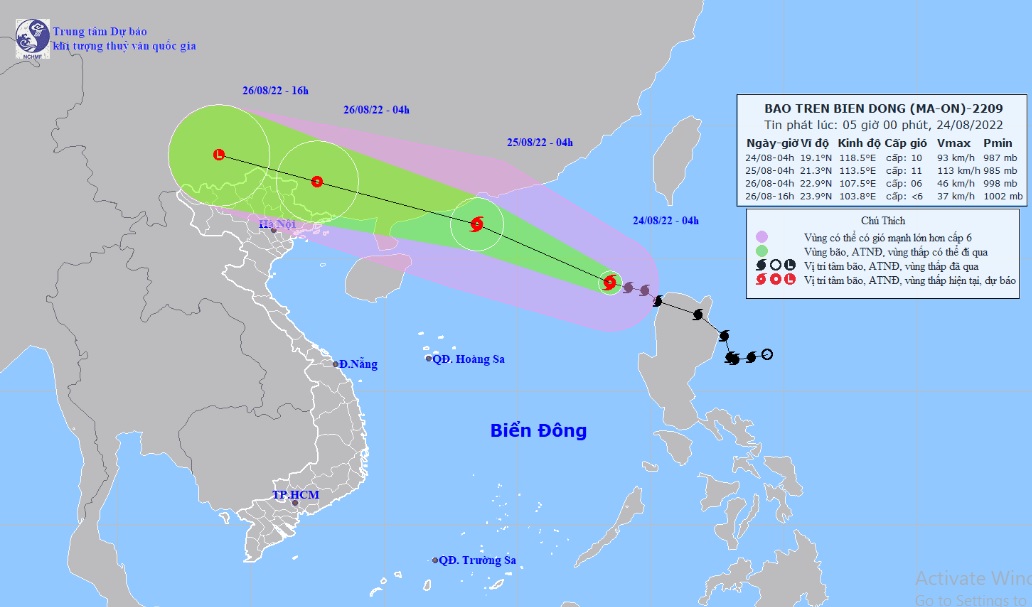 Bão số 3 Maon di chuyển “thần tốc”, có đi vào đất liền Việt Nam? - 1