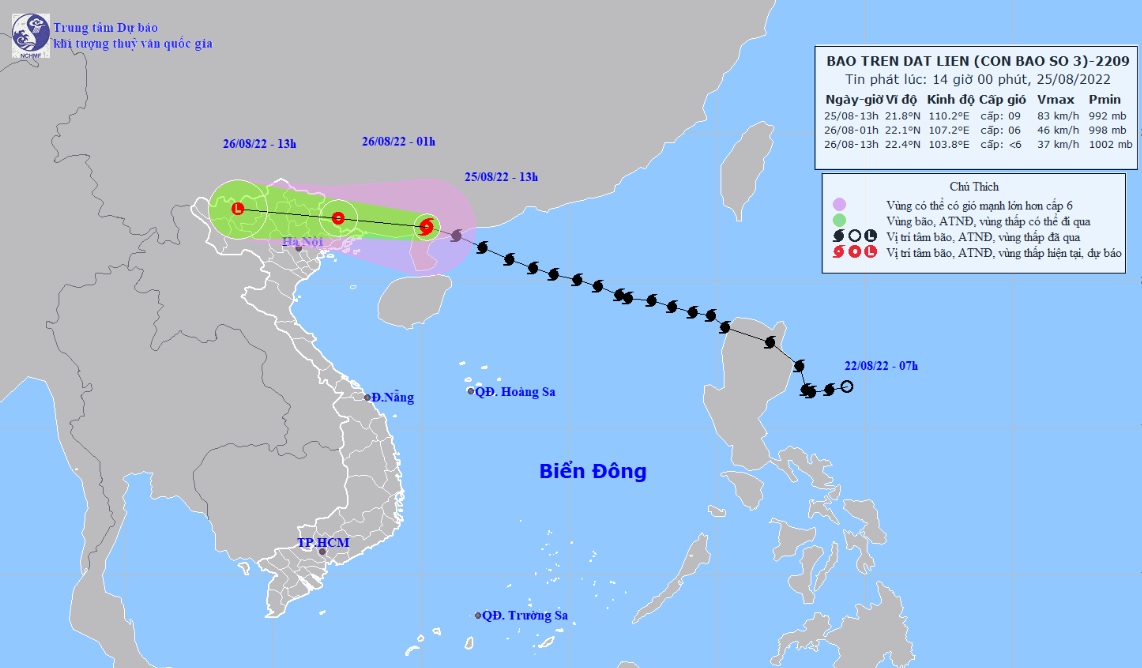 Bão số 3 bắt đầu đổ bộ vào Trung Quốc, miền Bắc mưa to, gió giật nhiều nơi - 1