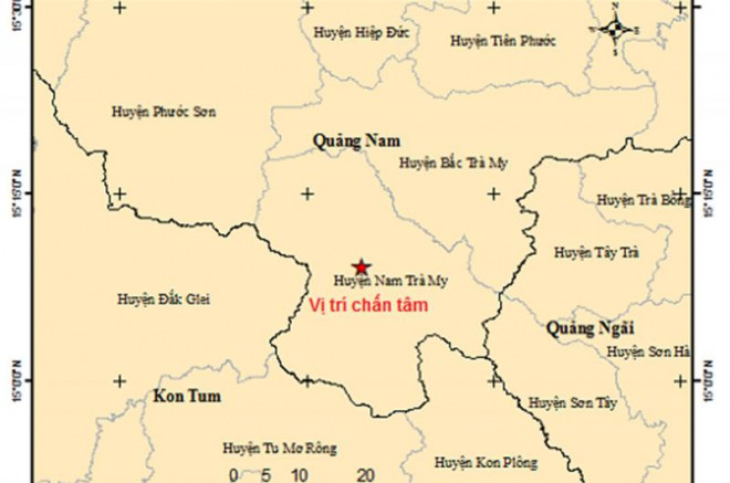 Sau liên tiếp các trận động đất tại Kon Tum, vùng giáp ranh Quảng Nam xảy ra động đất - 1