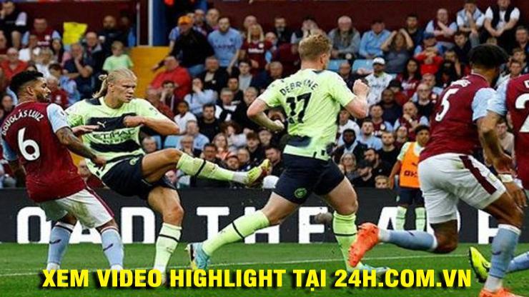 Video bóng đá Aston Villa - Man City: Haaland mở điểm, đòn đau khó ngờ (Vòng 6 Ngoại hạng Anh)
