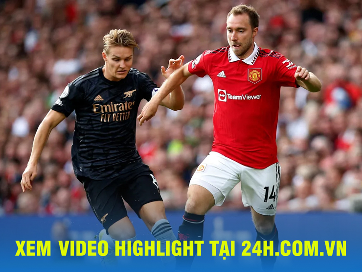 Video bóng đá MU - Arsenal: Phản công đỉnh cao, Old Trafford mở hội (Vòng 6 Ngoại hạng Anh)