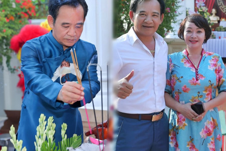 Đông đảo nghệ sĩ đến nhà vườn 1000m2 của Quang Tèo dự lễ giỗ Tổ nghề