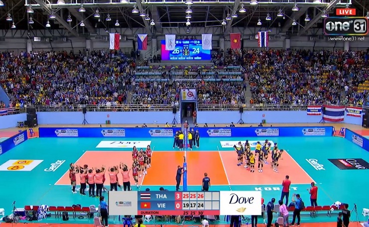 Video bóng chuyền nữ ĐT Việt Nam - Thái Lan: Rượt đuổi set 3, nỗ lực đến cùng (ASEAN Grand Prix) - 1