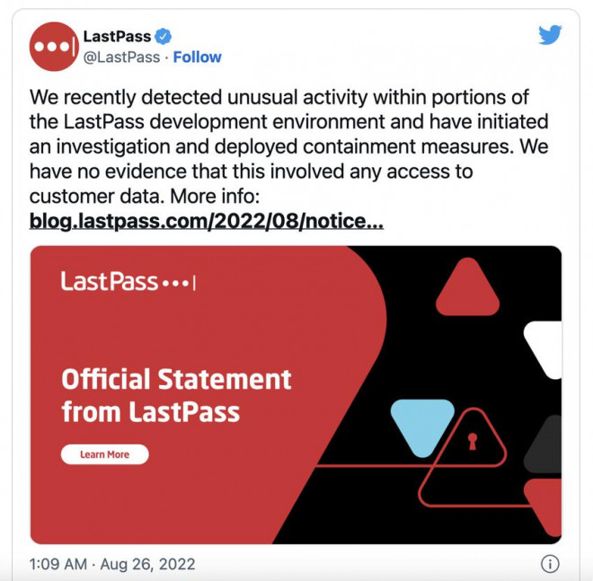 Người dùng LastPass lo lắng về việc bị rò rỉ mật khẩu - 1