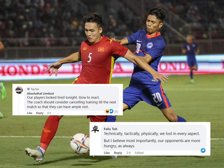 Fan Singapore xấu hổ vì đội nhà thua đậm ”đội hình B” của ĐT Việt Nam