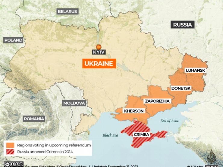 4 vùng ở Ukraine muốn sáp nhập Nga: Kiev cảnh báo hậu quả