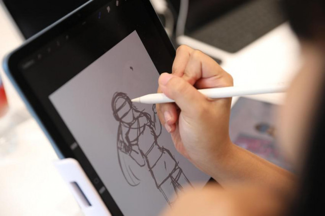 Độc đáo cuộc thi vẽ tranh trên iPad - 1