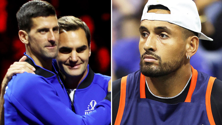&#34;Trai hư&#34; Kyrgios tri ân Federer nhưng giở trò châm chọc Djokovic - 1