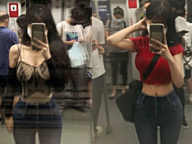 Chỉ chụp lại ảnh trên tàu điện ngầm, cô gái khiến mạng xã hội râm ran