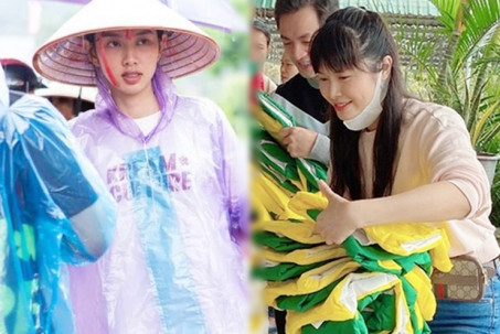 Thùy Tiên, "nữ đại gia Quận 7" và loạt sao Việt lên tiếng khi bị chỉ trích vì làm từ thiện miền Trung