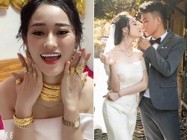 Đeo vàng trĩu cổ trong ngày cưới, cô dâu Nghệ An nhận ý kiến trái chiều