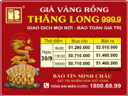 Giá Vàng Rồng Thăng Long - Bảo Tín Minh Châu ngày 30.09.2022