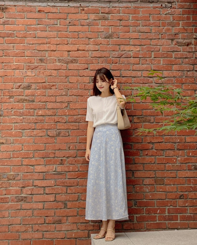 10 cách diện chân váy dài cho nàng công sở - 3