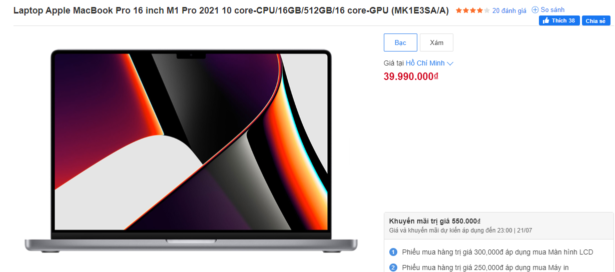 Bảng giá MacBook tháng 7: Chững giá, nhiều sản phẩm “cháy hàng” - 2