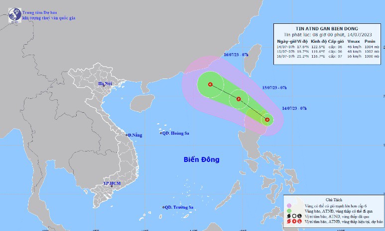 Biển Đông chuẩn bị đón cơn áp thấp nhiệt đới thứ 2 trong năm 2023 - 1