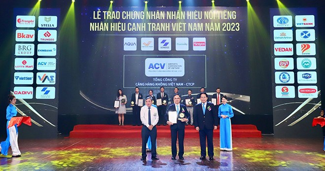 Lần thứ 5 liên tiếp Tổng công ty Cảng hàng không Việt Nam – CTCP (ACV) được vinh danh Nhãn hiệu nổi tiếng Việt Nam - 1