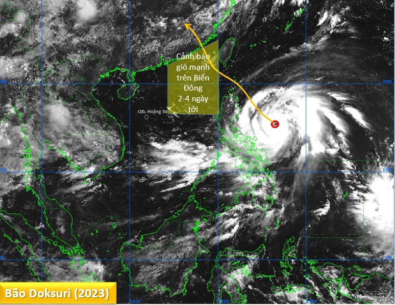 Bão Doksuri khả năng mạnh thành siêu bão, hướng vào khu vực nào? - 1