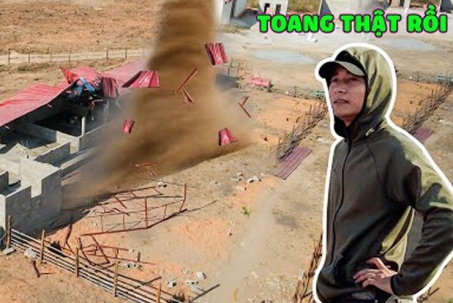 Trang trại tiền tỷ của Quang Linh Vlogs bị sập, thiệt hại nặng nề vì lốc xoáy