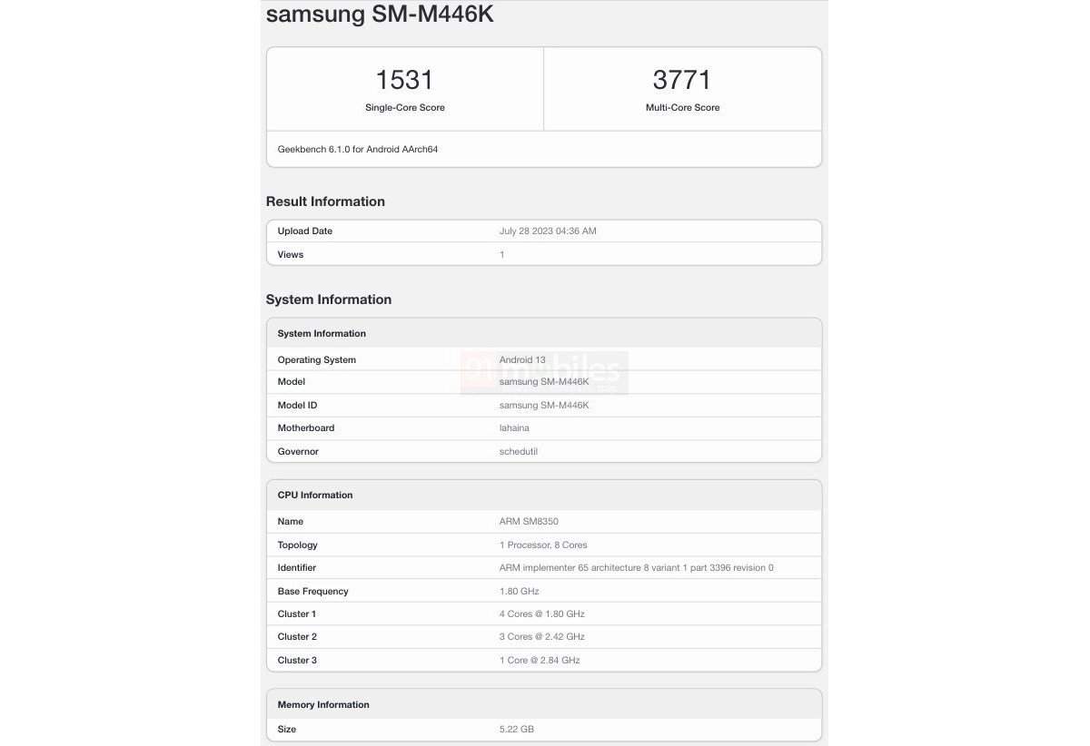 Galaxy M44 lộ thông số cực khoẻ, giá hấp dẫn - 1