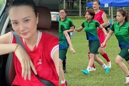 Người đẹp bóng chuyền Kim Huệ bị “chăm sóc” đặc biệt, vào tứ kết giải bóng đá