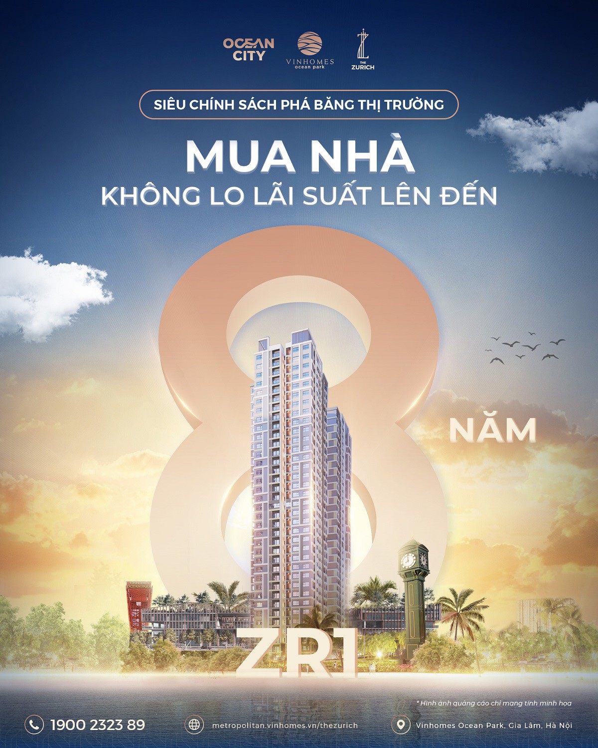 Mitsubishi và Vinhomes đồng hành áp dụng “siêu chính sách” miễn lãi 8 năm tại The Zurich 1 – Vinhomes Ocean Park 1 - 1