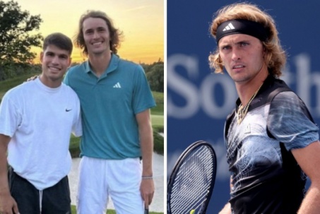 Alcaraz "giúp sức" cho Zverev đánh bại Medvedev ở Cincinnati Masters