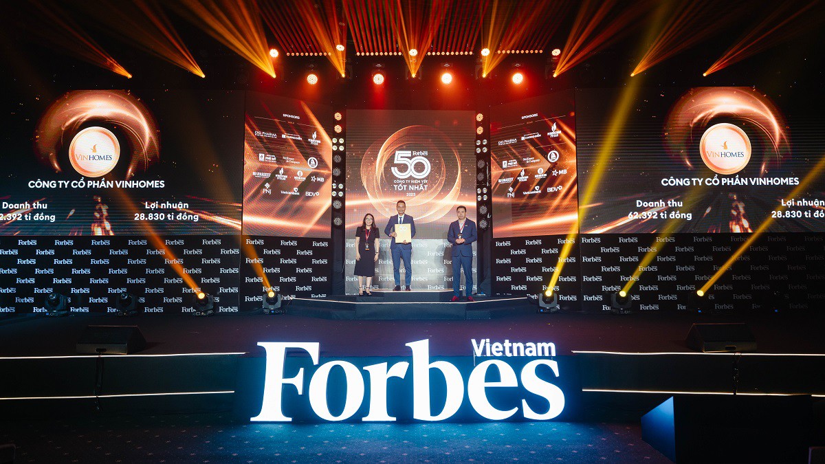 Forbes vinh danh Vinhomes trong Top 50 Công ty niêm yết tốt nhất 2023 - 2