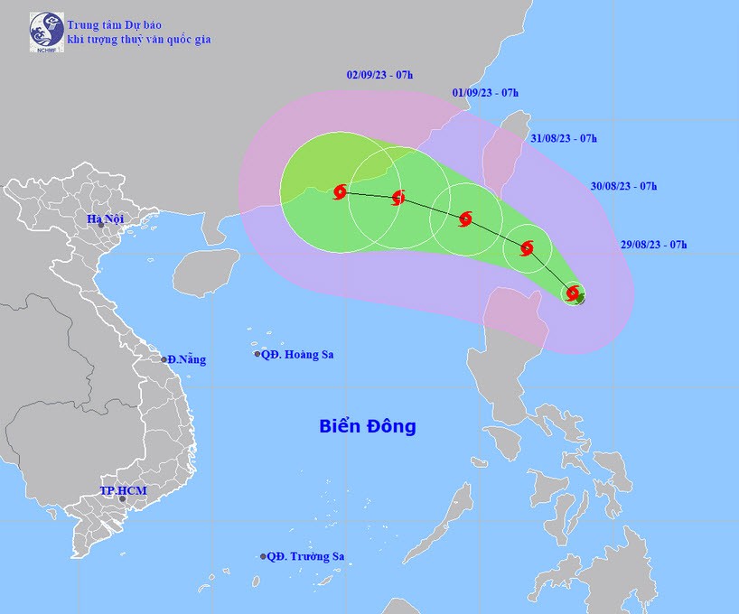 Bão Sao La đang tiệm cận mức siêu bão, khả năng đi vào Biển Đông dịp 2/9 - 1
