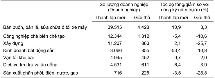 Mỗi tháng có 15,6 nghìn doanh nghiệp rút lui khỏi thị trường - 1