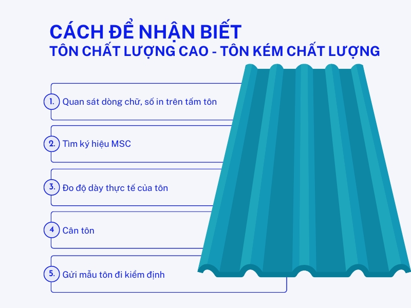 5 cách phân biệt tôn kém chất lượng chính xác nhất  - 1