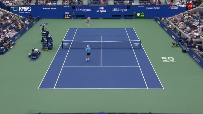 Video tennis Alcaraz - Arnaldi: Tốc chiến tốc thắng, tiếp bước huyền thoại (US Open)